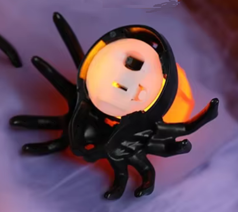 Schauriges LED-Spinnen-Set (5 Stück): Gruselige Beleuchtung für größten Halloween-Spaß!