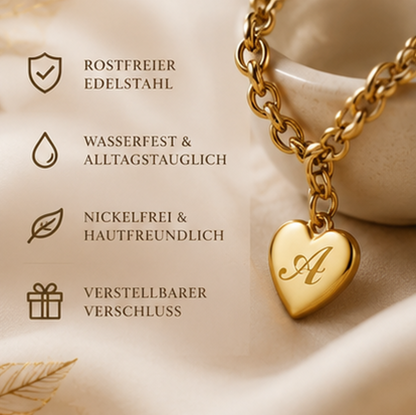 AMORE Charm - Dein Buchstabe. Dein Herzstück.