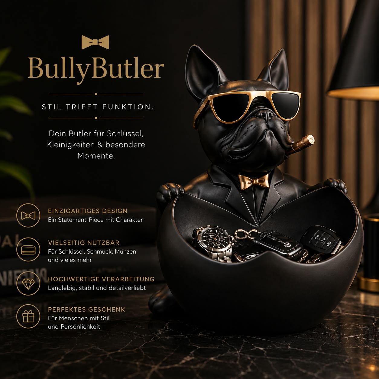 BullyButler – Dein treuer Butler für Schlüssel & Co.