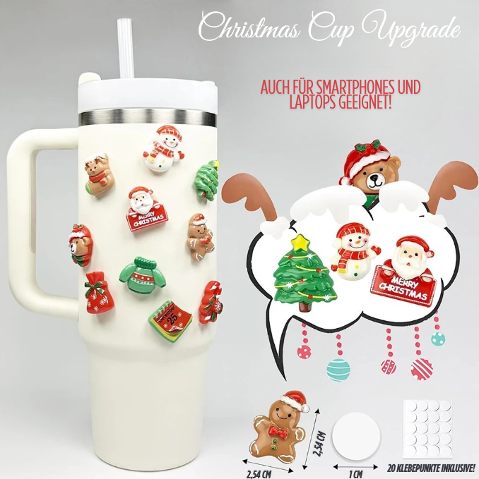 Ideales Accessoire für Stanley-Cups und Thermo Treks: Christmas Cup Upgrade