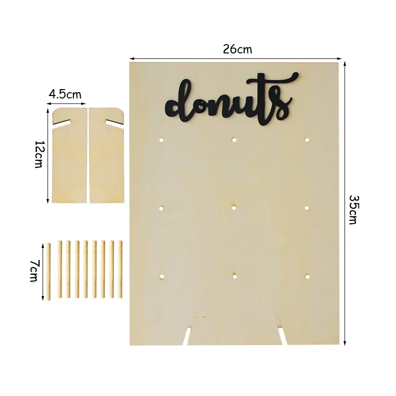 Dekorativer Donut-Halter für Party, Hochzeit und zuhause!