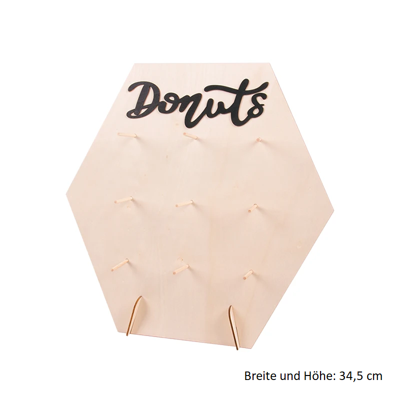 Dekorativer Donut-Halter für Party, Hochzeit und zuhause!