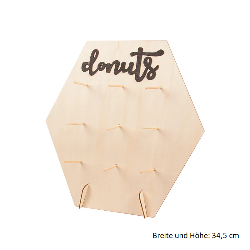 Dekorativer Donut-Halter für Party, Hochzeit und zuhause!