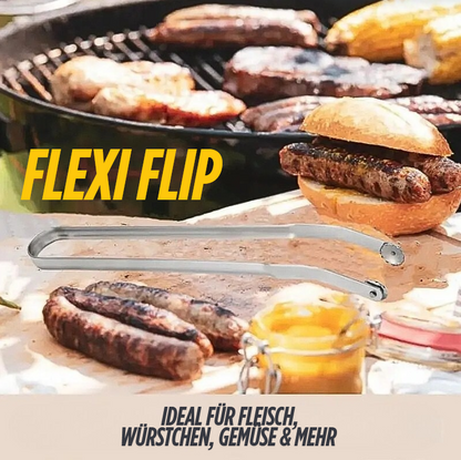 Drehen. Grillen. Genießen. – Flexi Flip – Die Zange, die mitdenkt