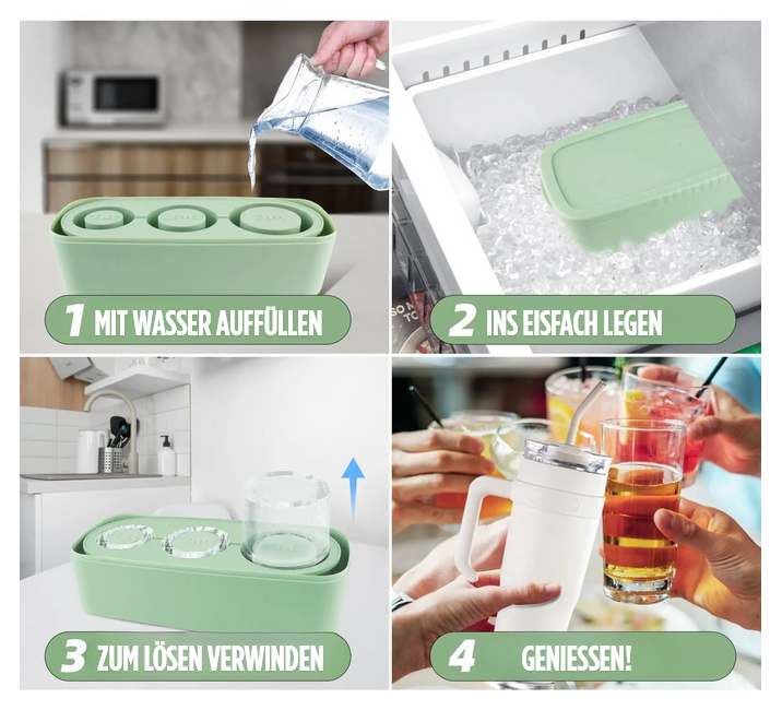 FreezeFlow Ice Mold – Die Silikon-Eisform für den XL-Genuss