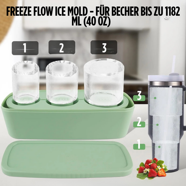 FreezeFlow Ice Mold – Die Silikon-Eisform für den XL-Genuss