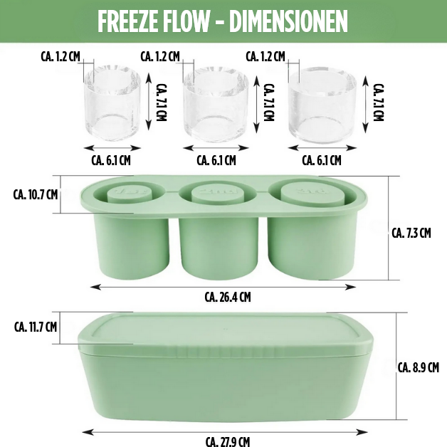 FreezeFlow Ice Mold – Die Silikon-Eisform für den XL-Genuss