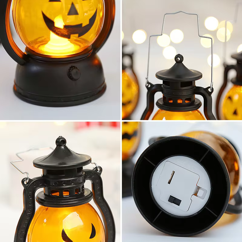 Halloween-/Party-Kürbis-LED-Laterne: Licht für jede Stimmung!