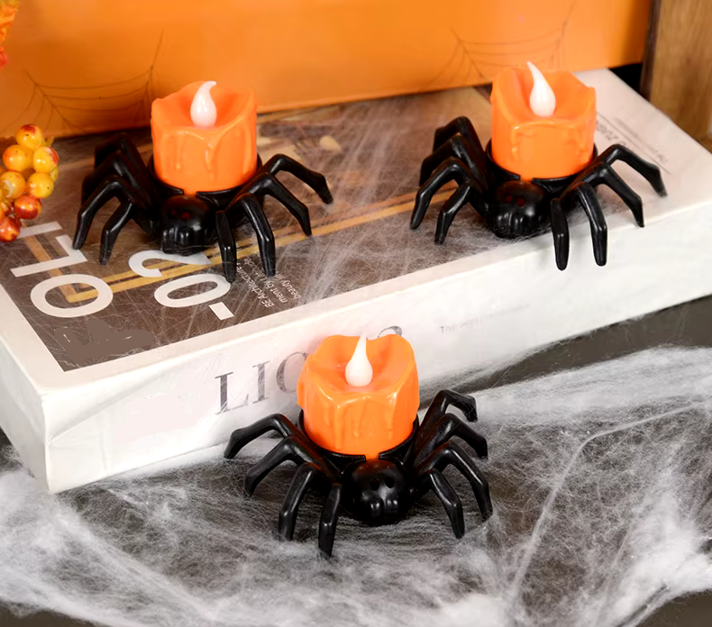 Schauriges LED-Spinnen-Set (5 oder 10 Stück): Gruselige Beleuchtung für größten Halloween-Spaß!