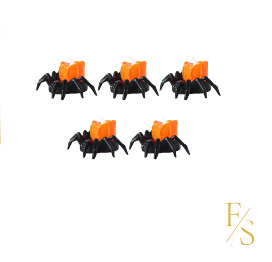 Schauriges LED-Spinnen-Set (5 Stück): Gruselige Beleuchtung für größten Halloween-Spaß!
