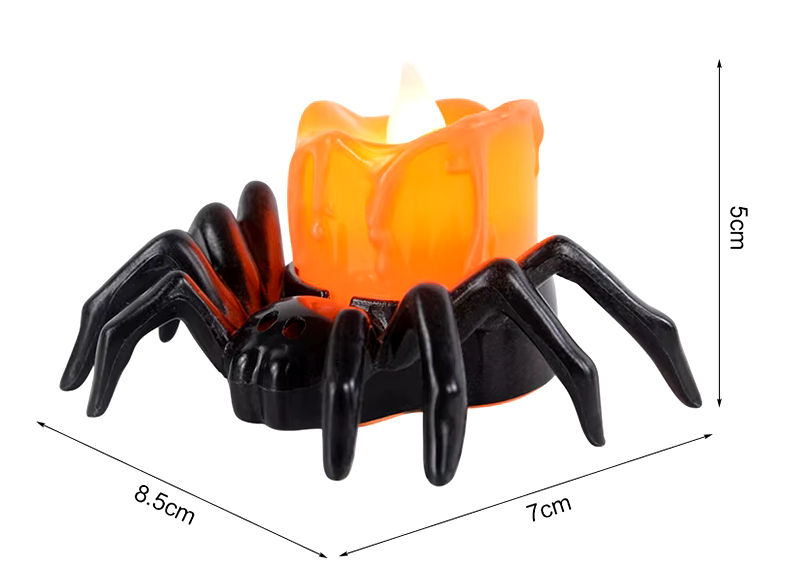 Schauriges LED-Spinnen-Set (5 oder 10 Stück): Gruselige Beleuchtung für größten Halloween-Spaß!