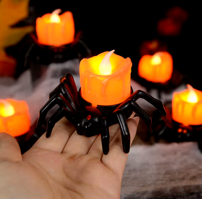 Schauriges LED-Spinnen-Set (5 oder 10 Stück): Gruselige Beleuchtung für größten Halloween-Spaß!