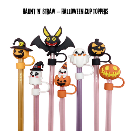Ideales Accessoire für Stanley-Cups und Thermo Treks: Haunt ‘n’ Straw – Halloween Cup Toppers