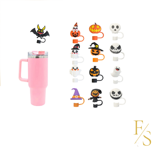 Ideales Accessoire für Stanley-Cups und Thermo Treks: Haunt ‘n’ Straw – Halloween Cup Toppers