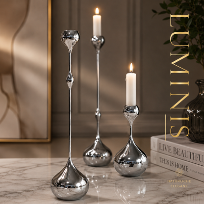 Luminis - Design-Kerzenhalter-Set für stilvolle Lichtmomente