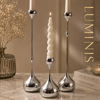 Luminis - Design-Kerzenhalter-Set für stilvolle Lichtmomente