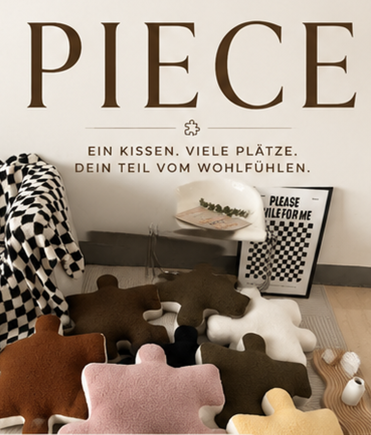PIECE – das Kissen, das einfach zu Dir passt