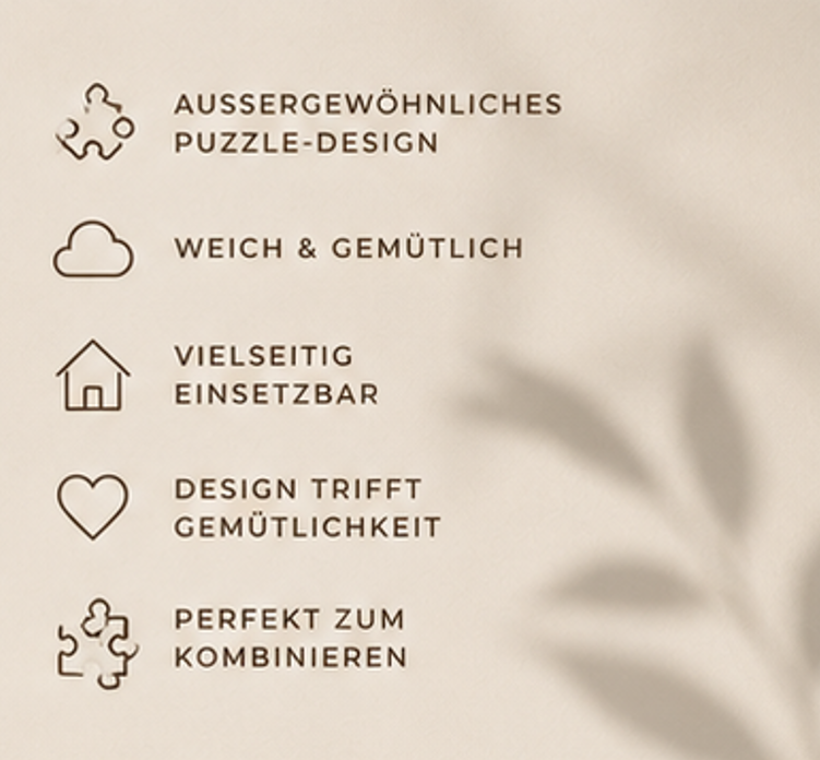 PIECE – das Kissen, das einfach zu Dir passt