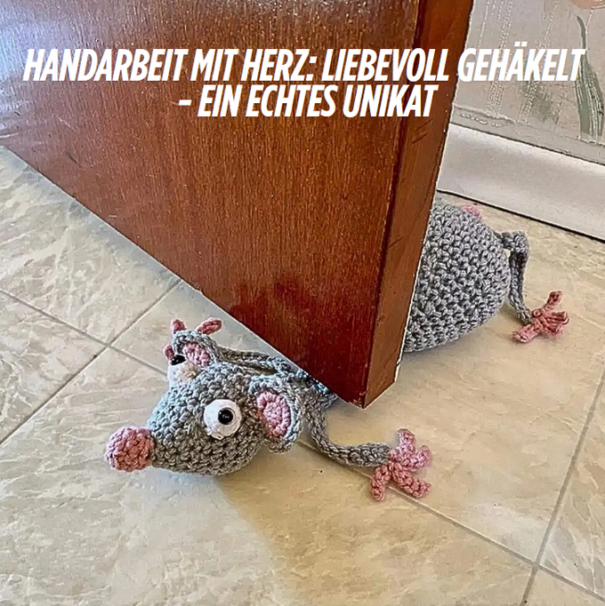 Tierisch clever – der handgemachte Häkel-Türstopper