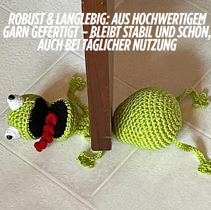 Tierisch clever – der handgemachte Häkel-Türstopper