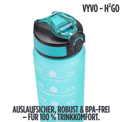 Volle Kontrolle:  VYVO - H²Go - Die motivierende Wasserflasche für Wenigtrinker (1000 ml)!