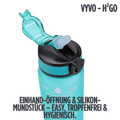 Volle Kontrolle:  VYVO - H²Go - Die motivierende Wasserflasche für Wenigtrinker (1000 ml)!